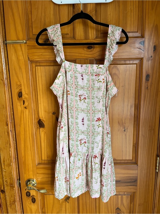 Aqua Bendita X Target Dresses & Skirts - Agua Bendita X Target Light Pink Floral Ruffle-Strap Mini Dress